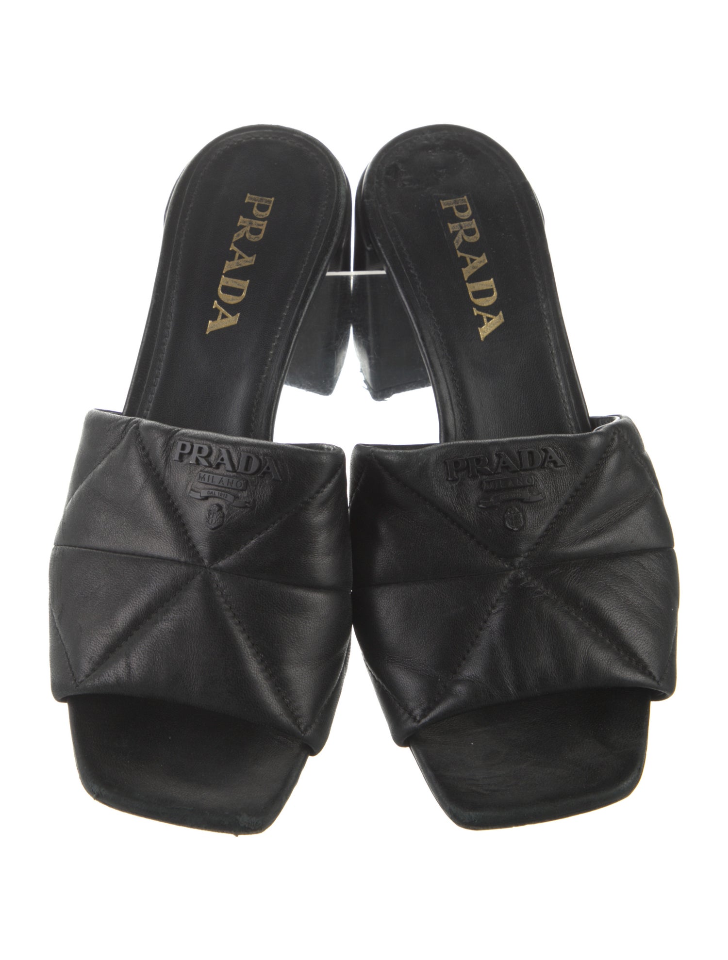 Prada Leather Slides